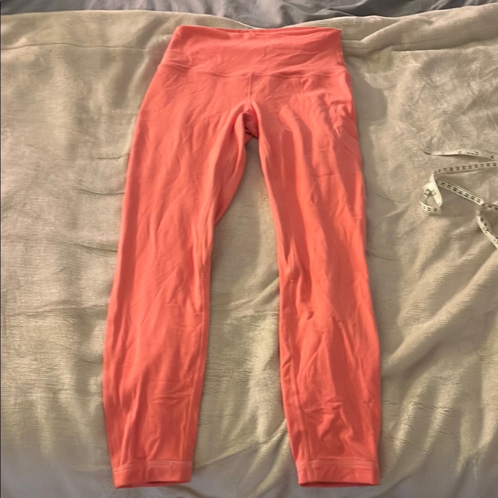 Lululemon Coral High-Waisted Leggings